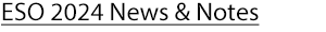 ESO at JHS News and Notes